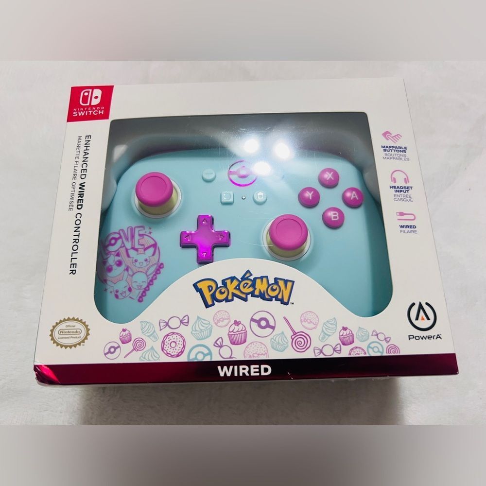 PowerA Enhanced Wired Controller for Nintendo Switch - Pokémon: Sweet Friends